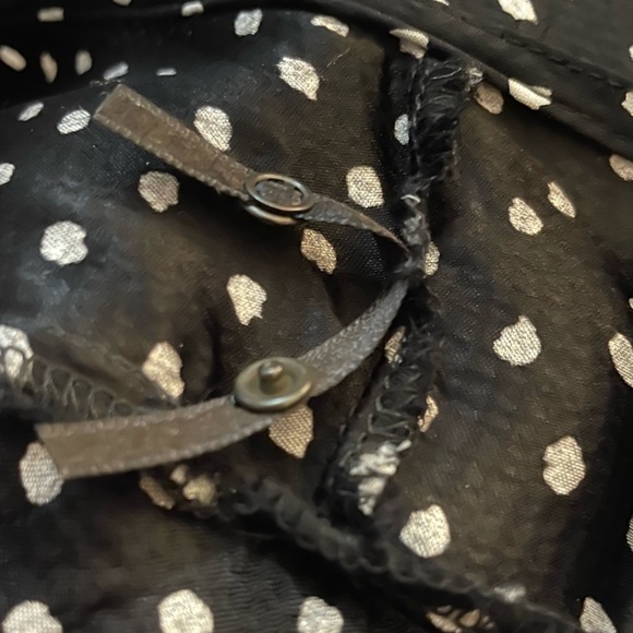 Anthropologie Agatha Midi Dress in Black & White Polka Dot with Open Back. Sz 8. - Picture 12 of 12